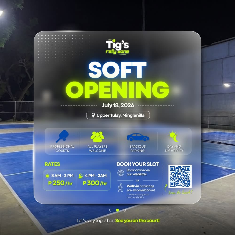 Tig's Rally Zone soft opening announcement for July 18, 2026